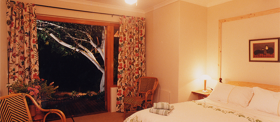 A bedroom at Zauberberg Cottage